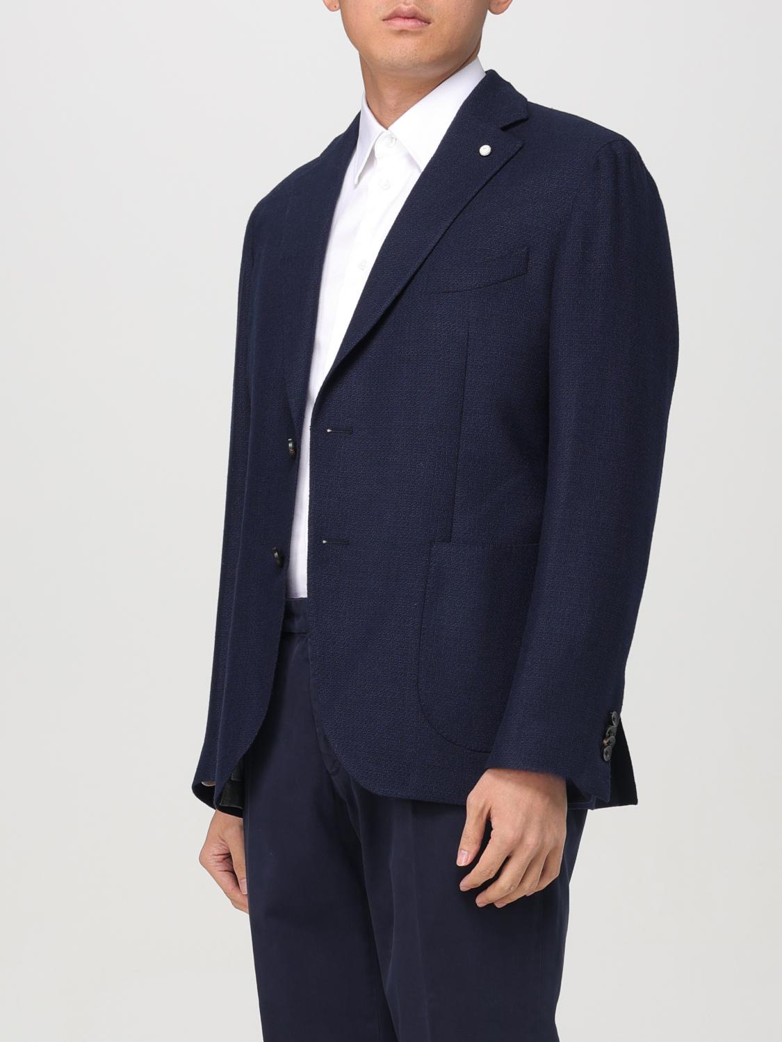 LUIGI BIANCHI GIACCA: Blazer Luigi Bianchi in lana , Blue - Img 3