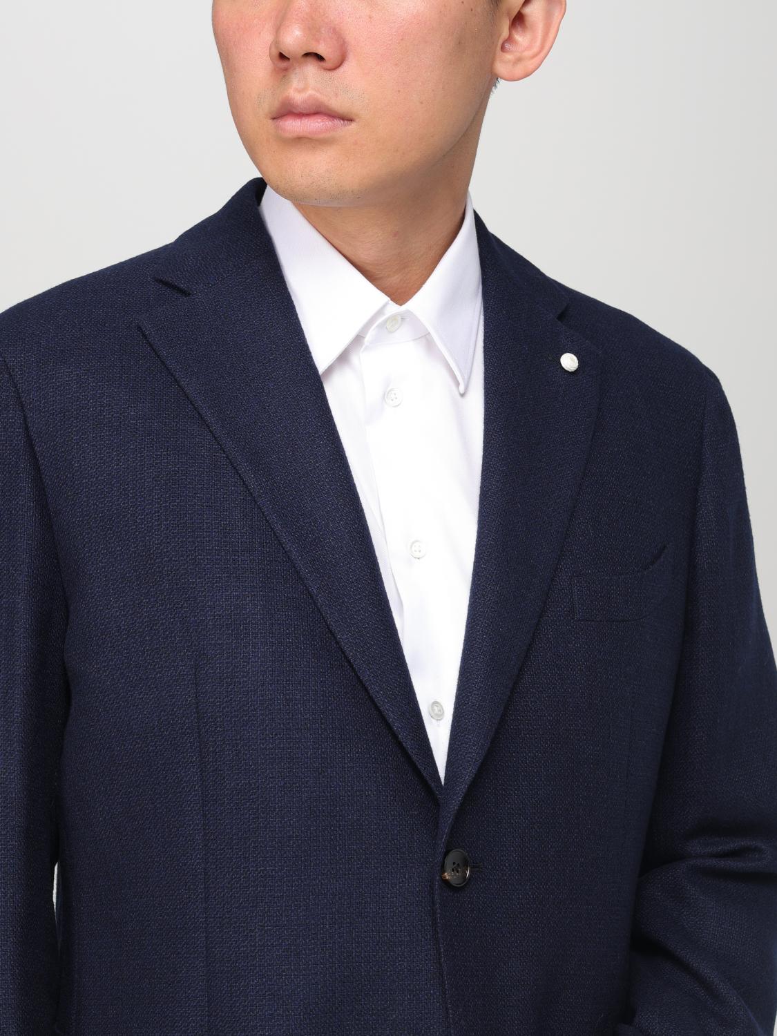 LUIGI BIANCHI GIACCA: Blazer Luigi Bianchi in lana , Blue - Img 4