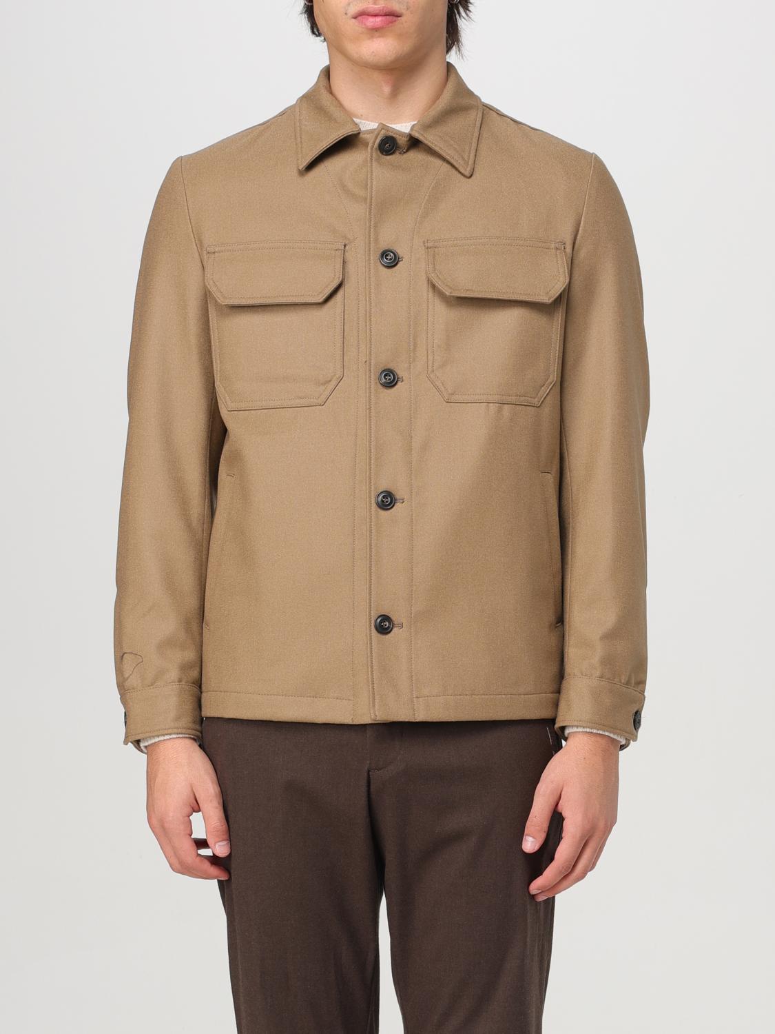 LUIGI BIANCHI JACKET: Luigi Bianchi virgin wool overshirt, Brown - Img 1