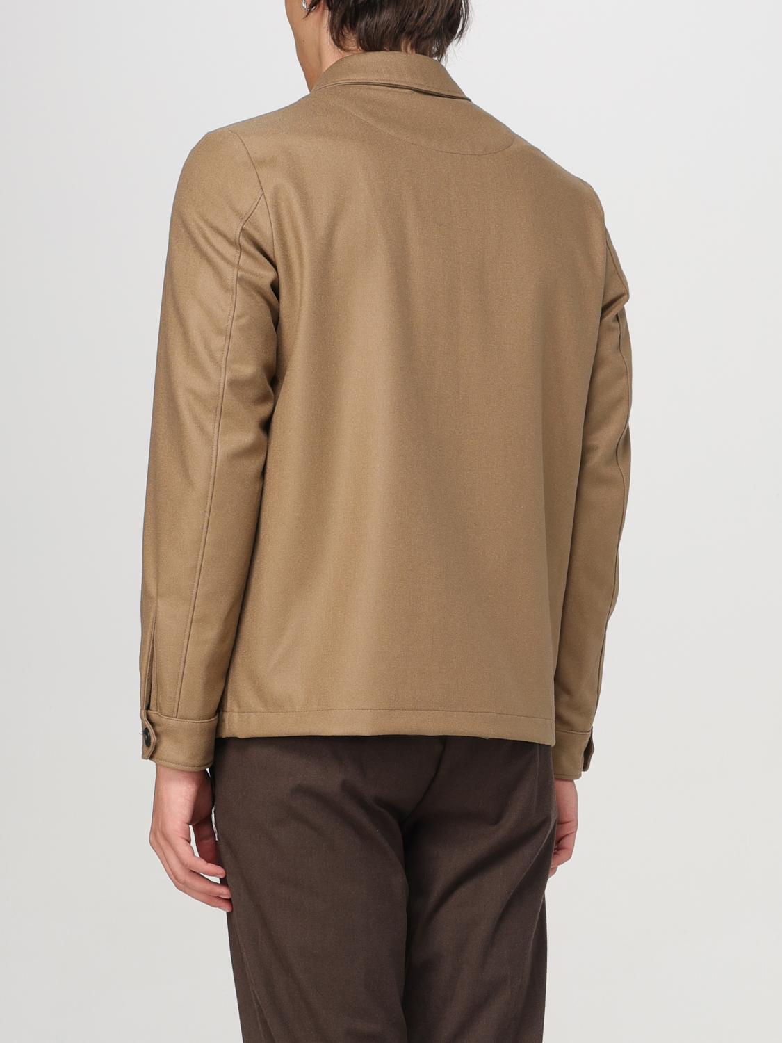 LUIGI BIANCHI JACKET: Luigi Bianchi virgin wool overshirt, Brown - Img 2