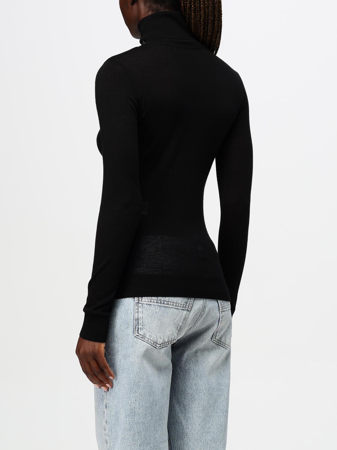 ELISABETTA FRANCHI SWEATER: Elisabetta Franchi women's high-neck sweater, Black - Img 3