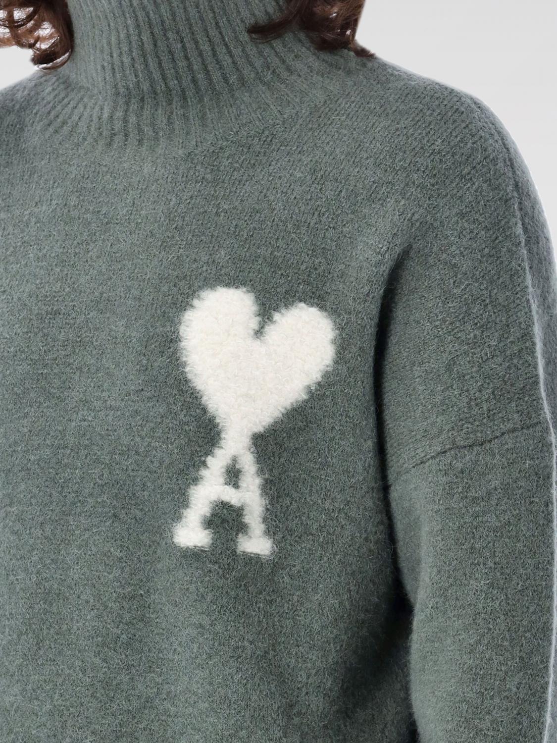 AMI PARIS PULLOVER: Pullover herren Ami Paris, Sage Grün - Img 3
