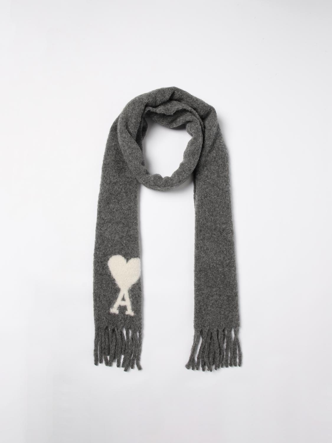 AMI PARIS SCARF: Scarf men Ami Paris, Grey - Img 2