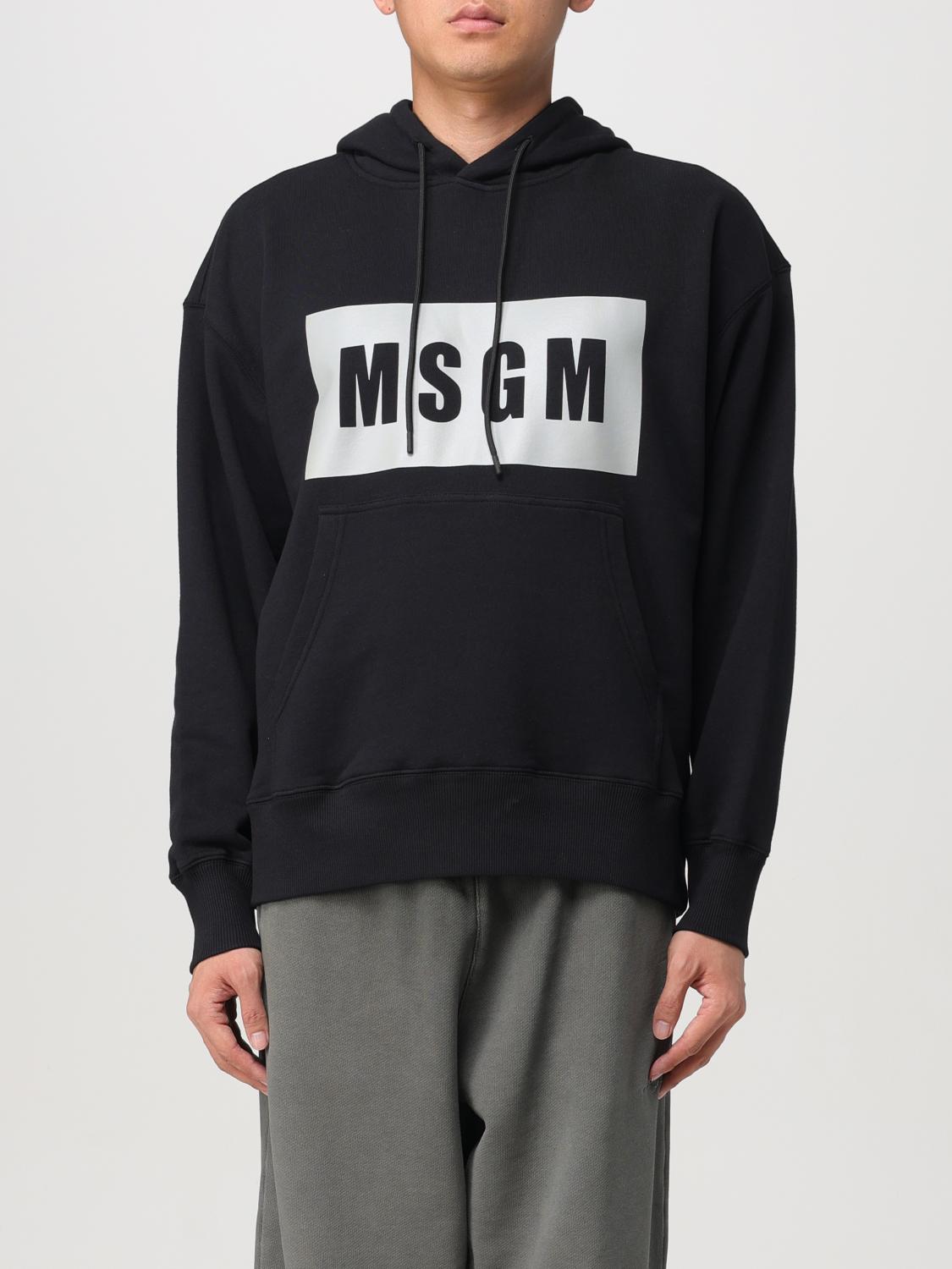 MSGM SWEATSHIRT: Sweatshirt men MSGM, Black - Img 1