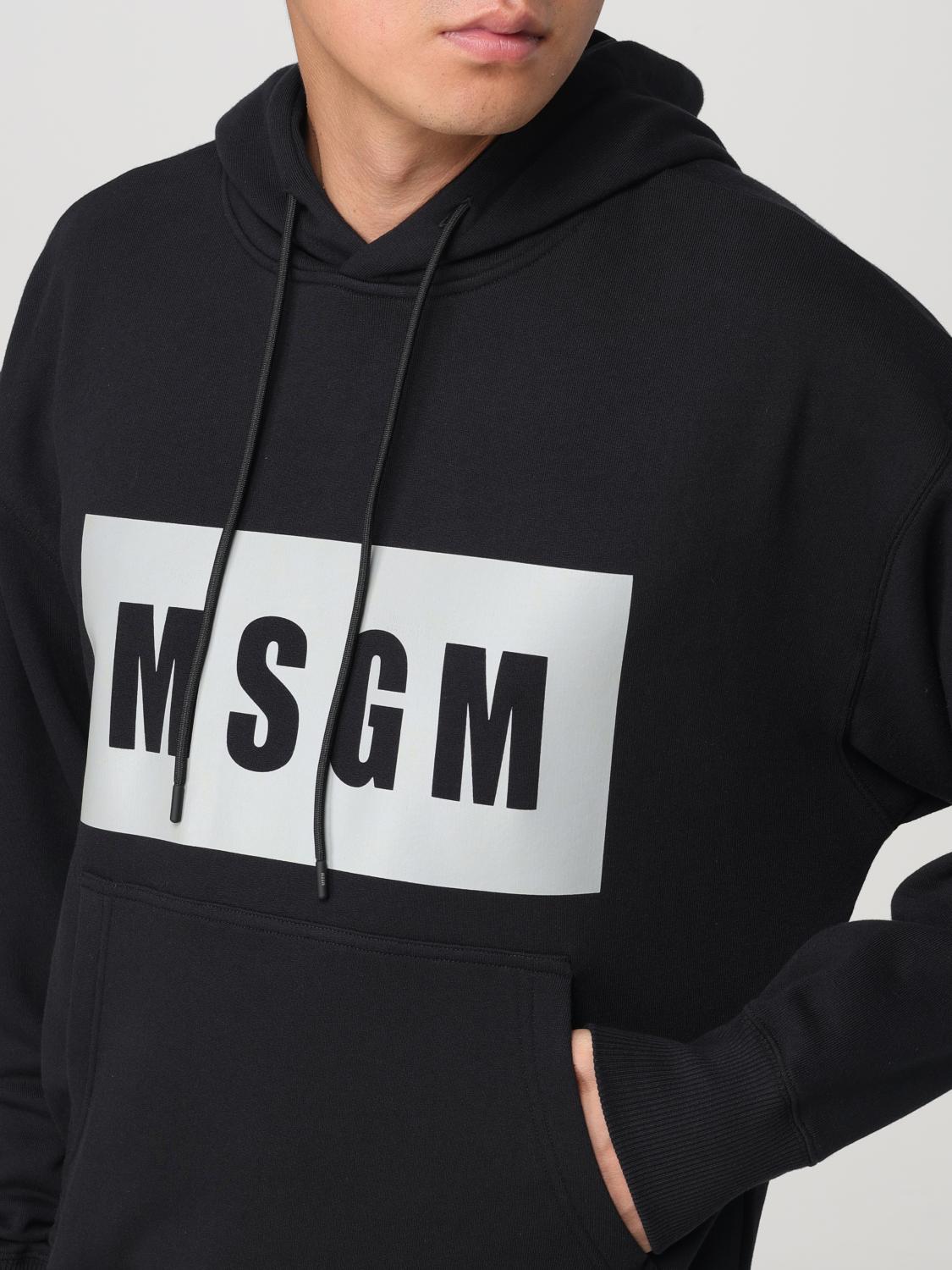 MSGM SWEATSHIRT: Sweatshirt men MSGM, Black - Img 3