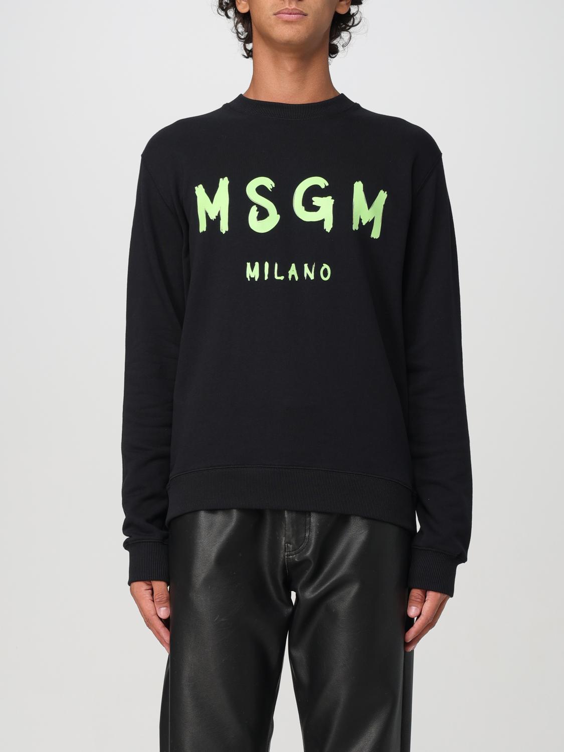 MSGM SWEATSHIRT: Sweater men MSGM, Black - Img 1