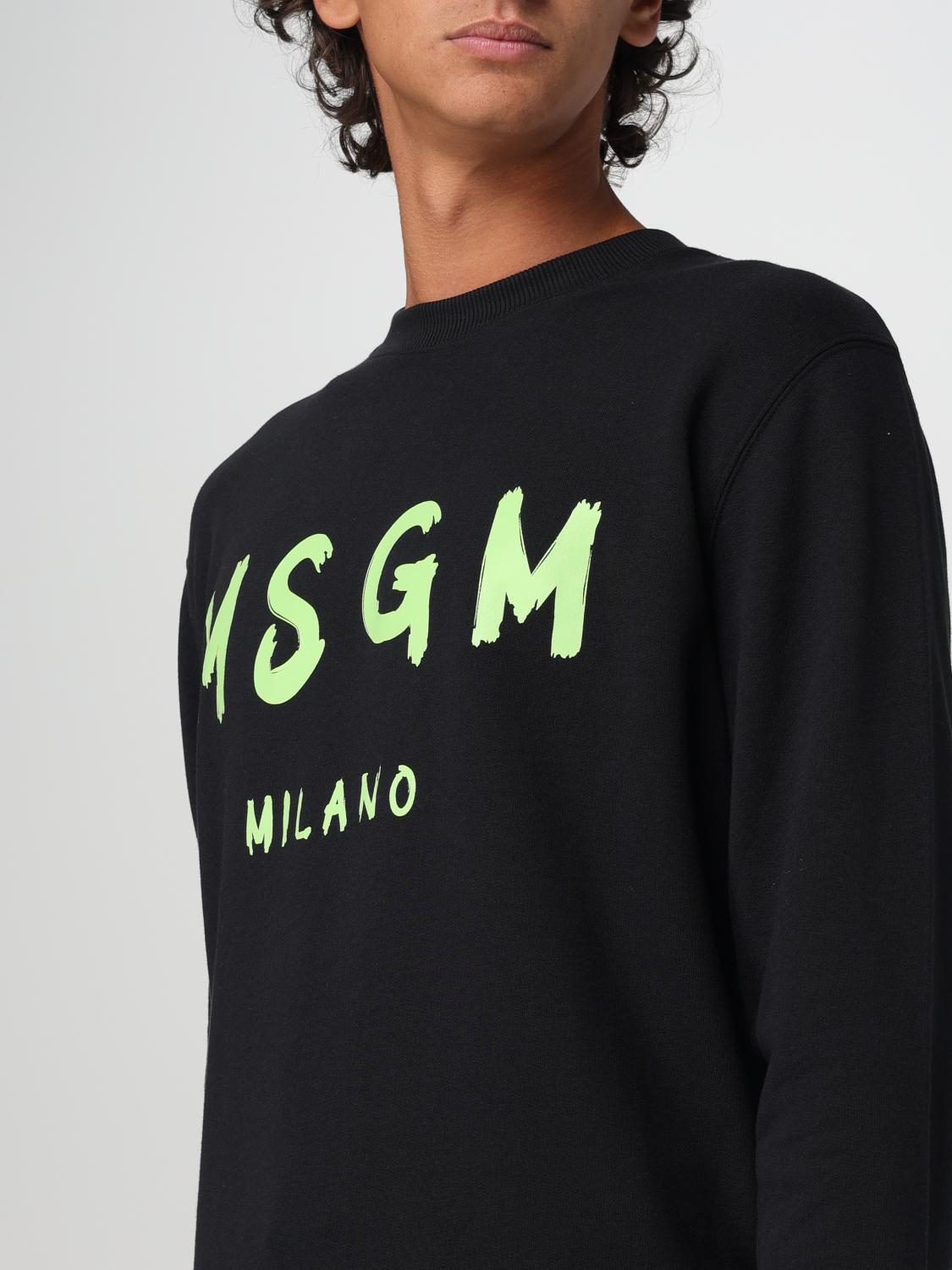 MSGM SWEATSHIRT: Sweater men MSGM, Black - Img 4