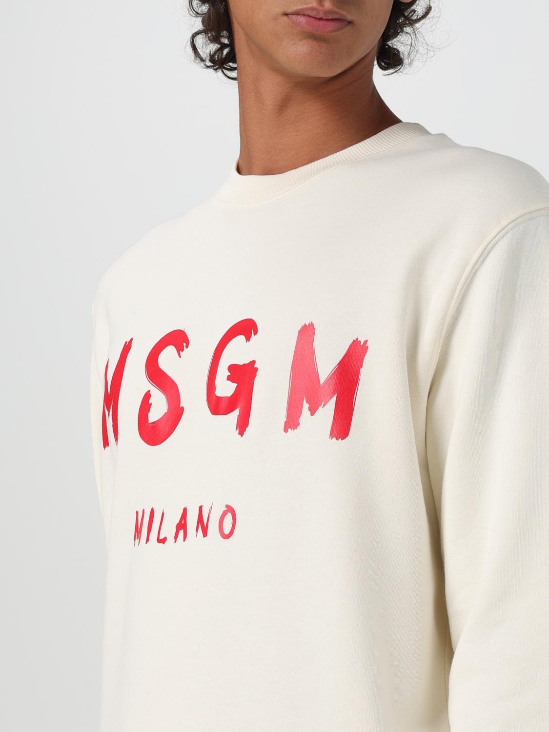 MSGM SUDADERA: Jersey hombre MSGM, Beige - Img 3
