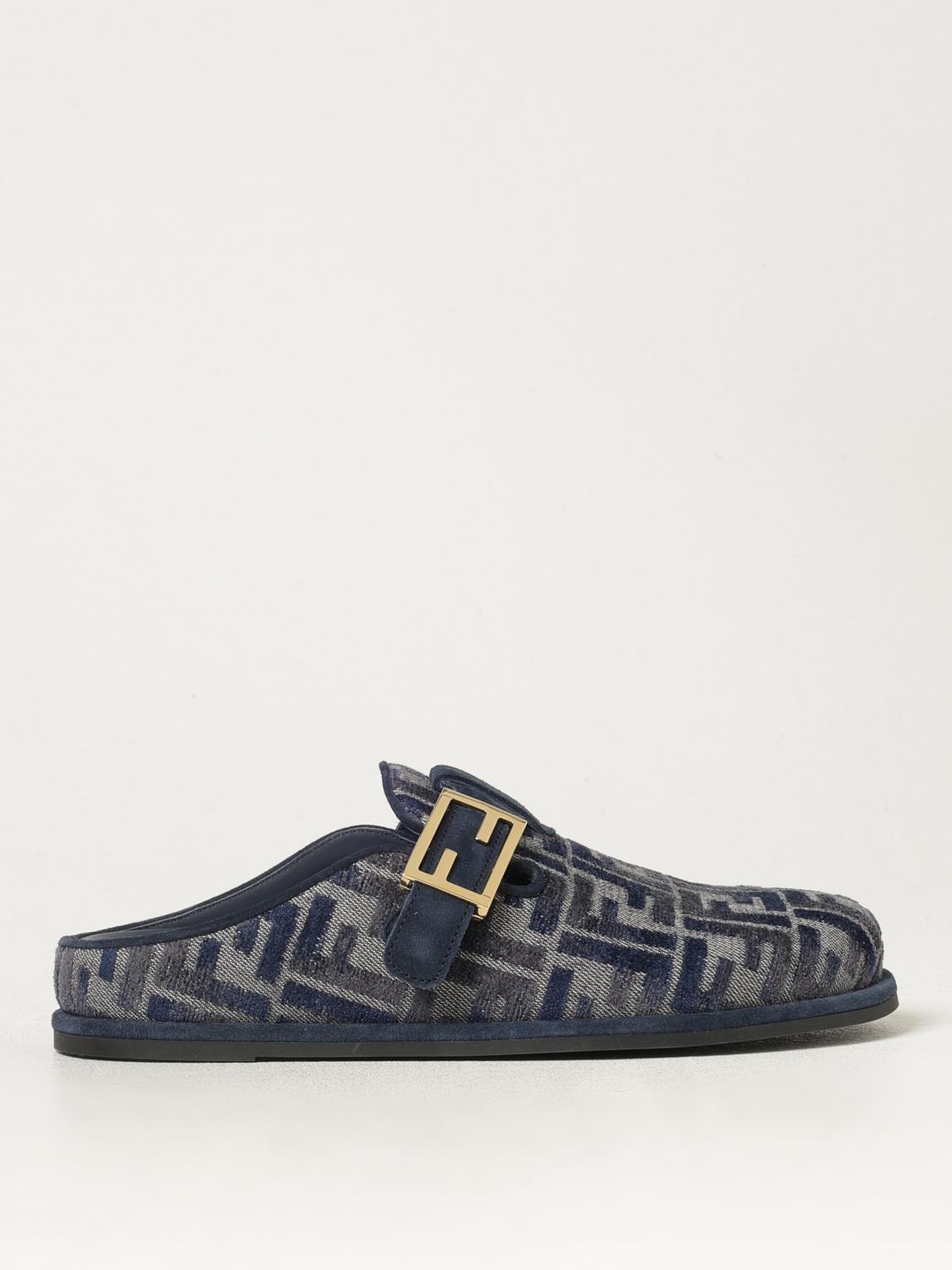 FENDI FLAT SHOES: Shoes woman Fendi, Blue - Img 1