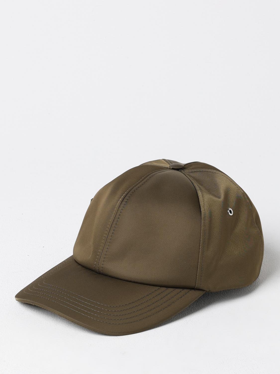JACQUEMUS CAPPELLO: Cappello Jacquemus in nylon con logo, Kaki - Img 1