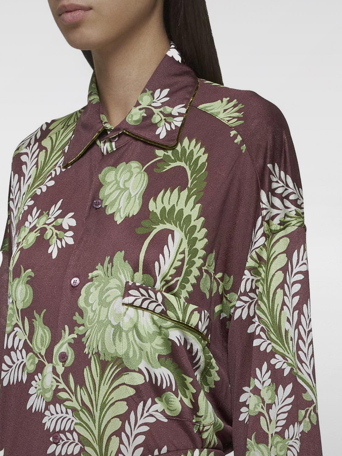 ETRO CAMISA: Top mujer Etro, Marrón - Img 3