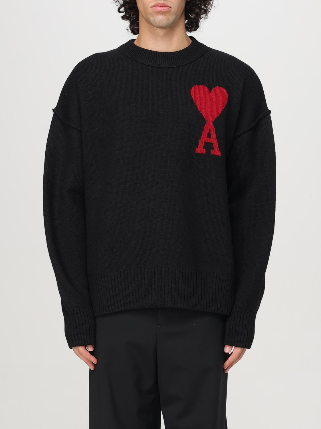 AMI PARIS JERSEY: Jersey hombre Ami Paris, Negro - Img 1