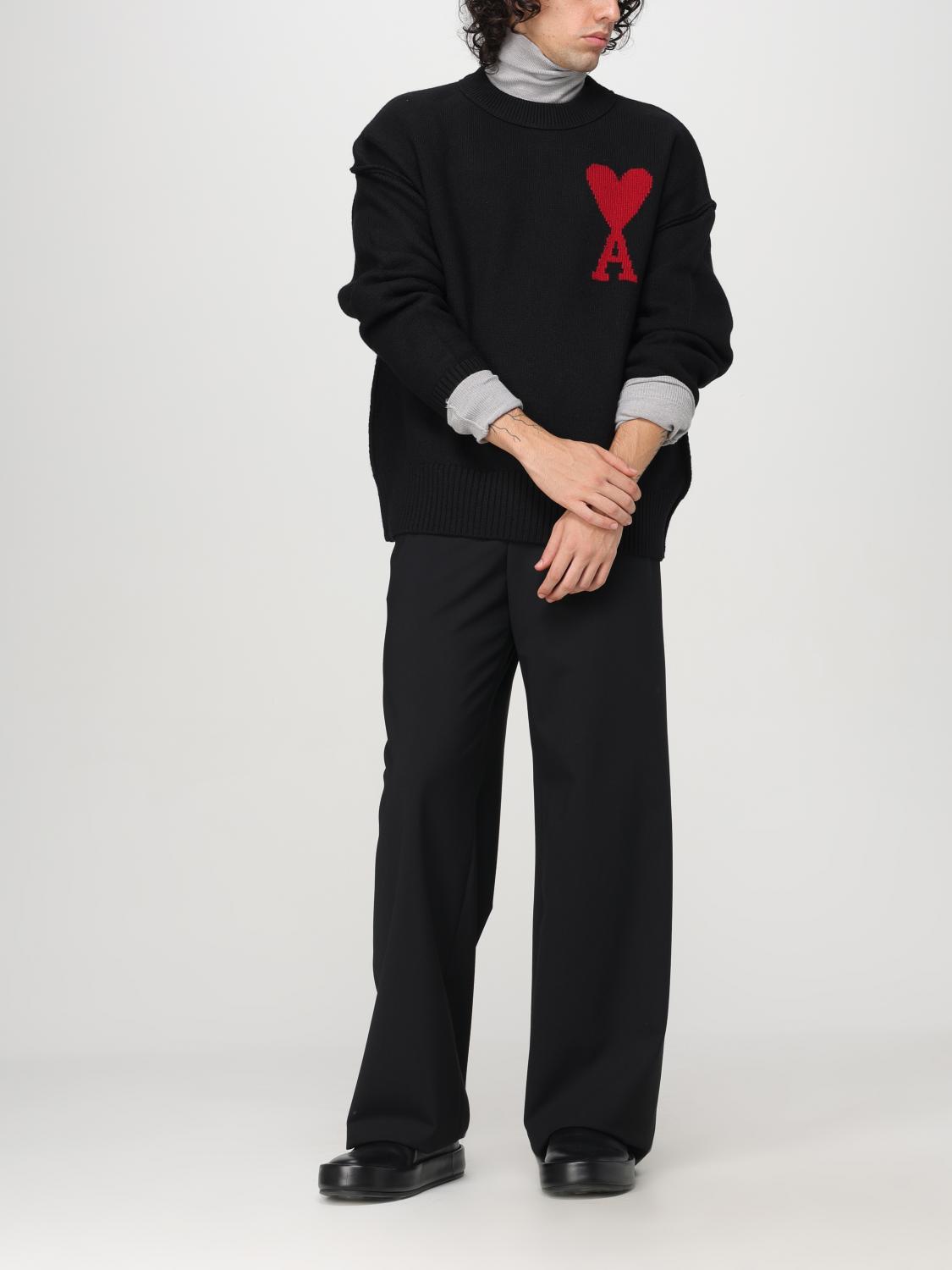 AMI PARIS JERSEY: Jersey hombre Ami Paris, Negro - Img 2