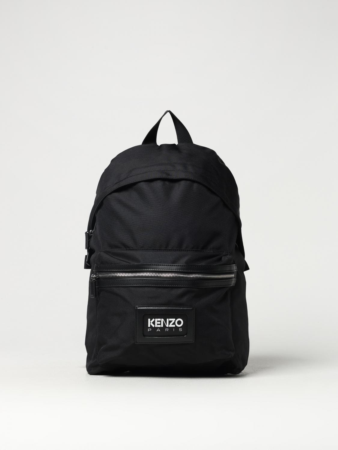 KENZO ZAINO: Zaino Kenzography Kenzo in nylon, Nero - Img 1