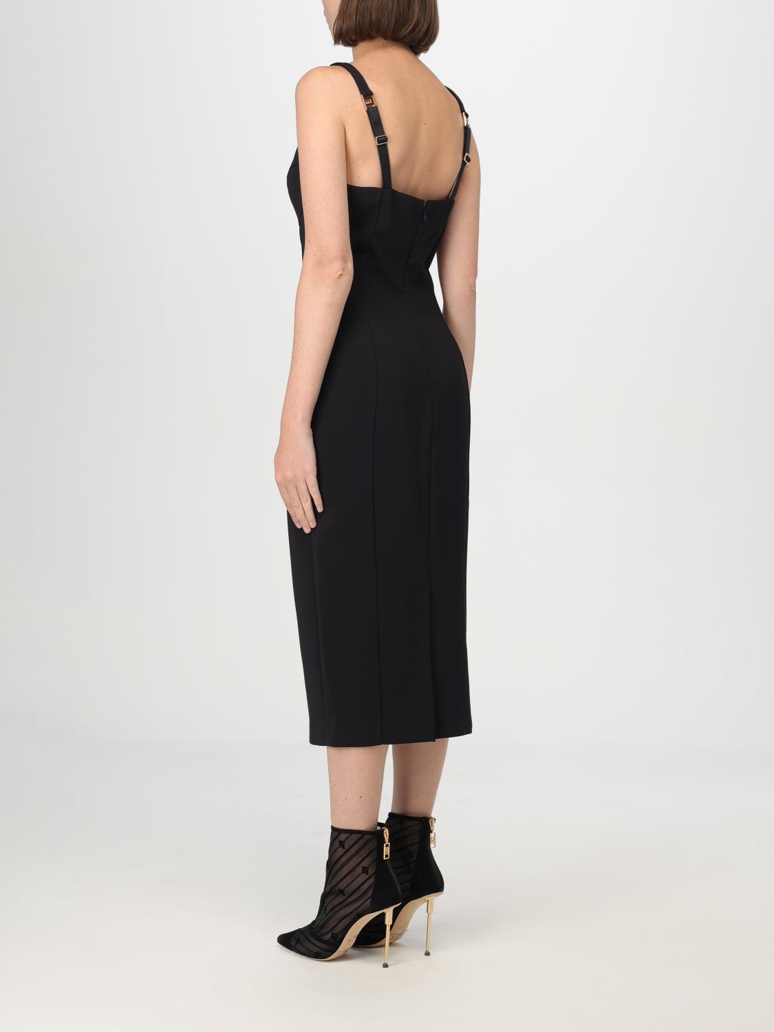 ELISABETTA FRANCHI DRESS: Dress woman Elisabetta Franchi, Black - Img 2