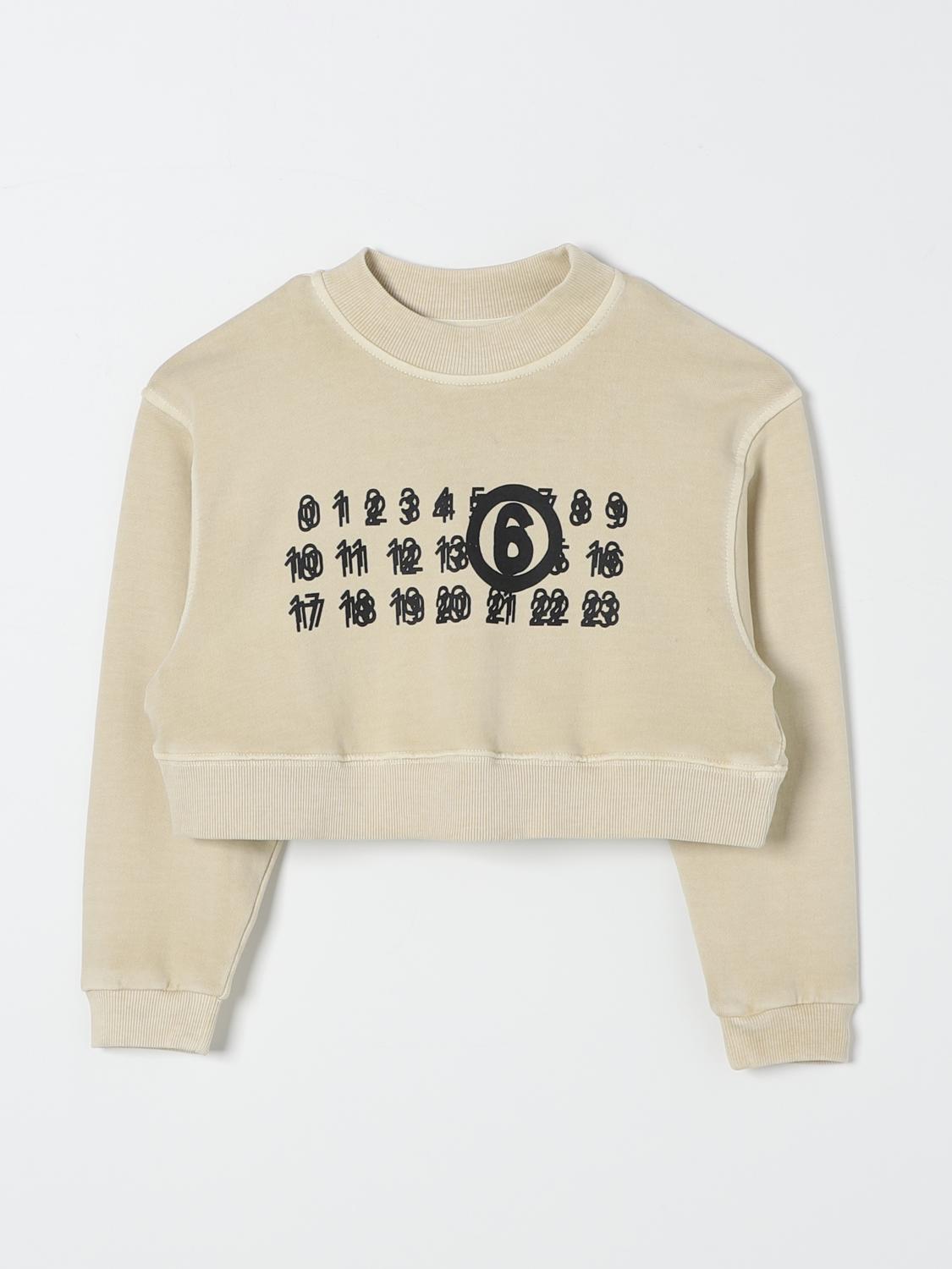 MM6 MAISON MARGIELA SWEATER: Sweater kids Mm6 Maison Margiela, Beige - Img 1