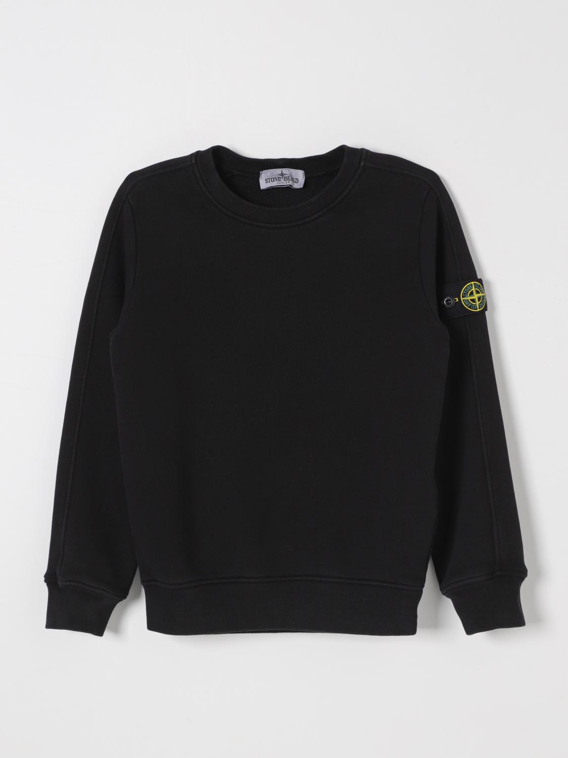 STONE ISLAND JUNIOR SWEATER: Sweater kids Stone Island Junior, Black - Img 1