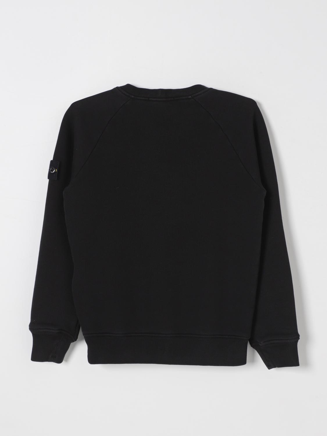 STONE ISLAND JUNIOR SWEATER: Sweater kids Stone Island Junior, Black - Img 2