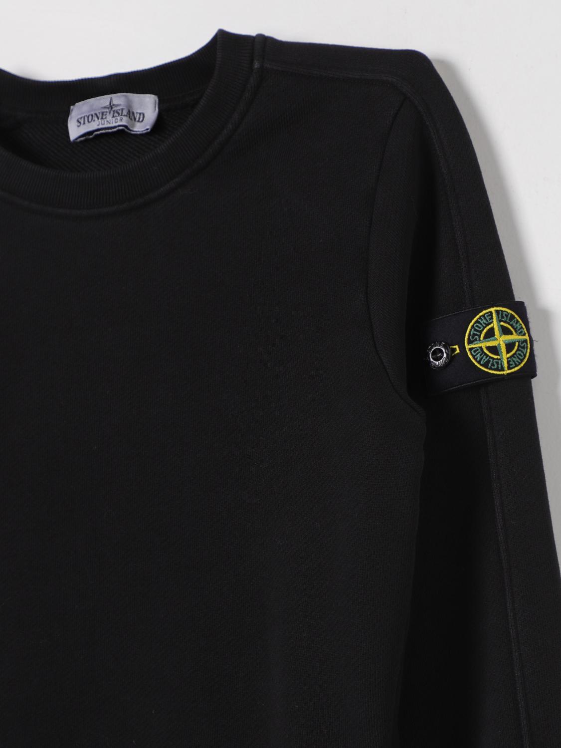 STONE ISLAND JUNIOR SWEATER: Sweater kids Stone Island Junior, Black - Img 3