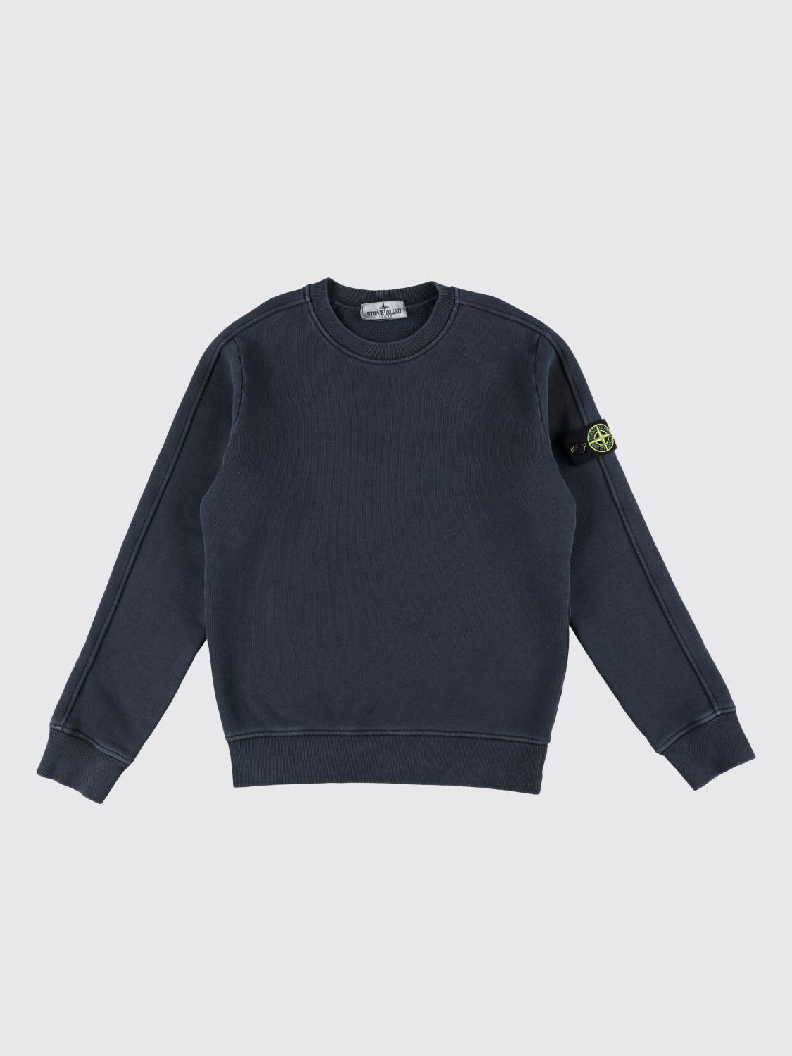 STONE ISLAND JUNIOR PULLOVER: Pullover kinder Stone Island Junior, Blau - Img 1
