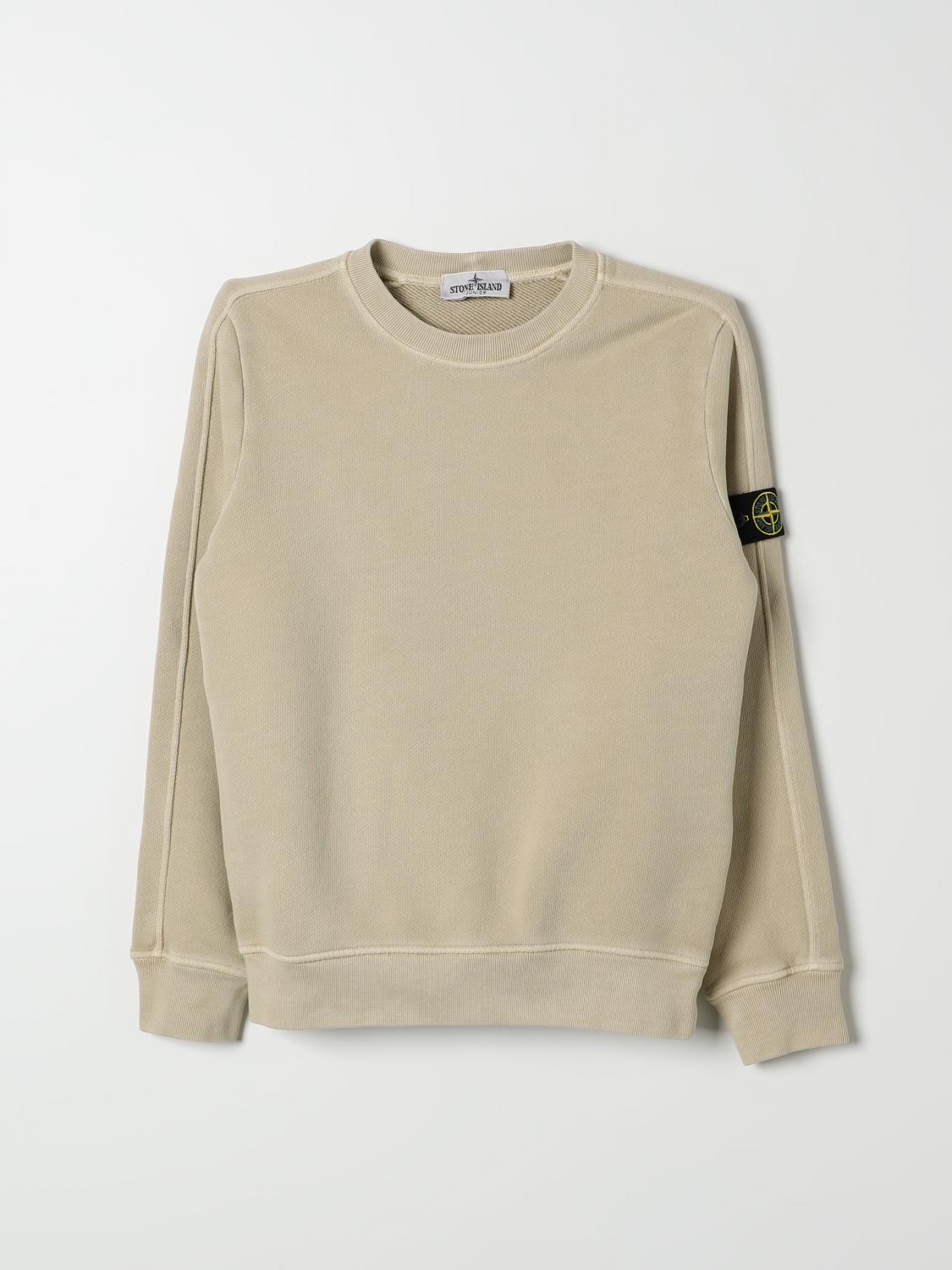 STONE ISLAND JUNIOR PULLOVER: Pullover kinder Stone Island Junior, Beige - Img 1