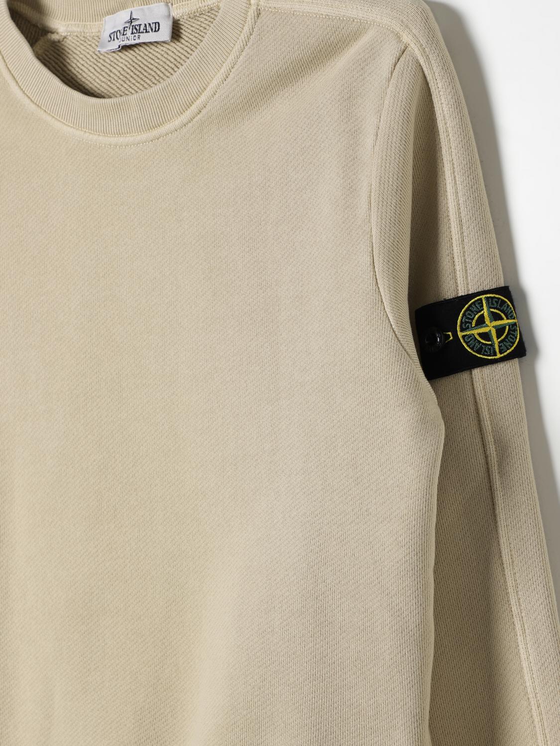 STONE ISLAND JUNIOR PULLOVER: Pullover kinder Stone Island Junior, Beige - Img 3