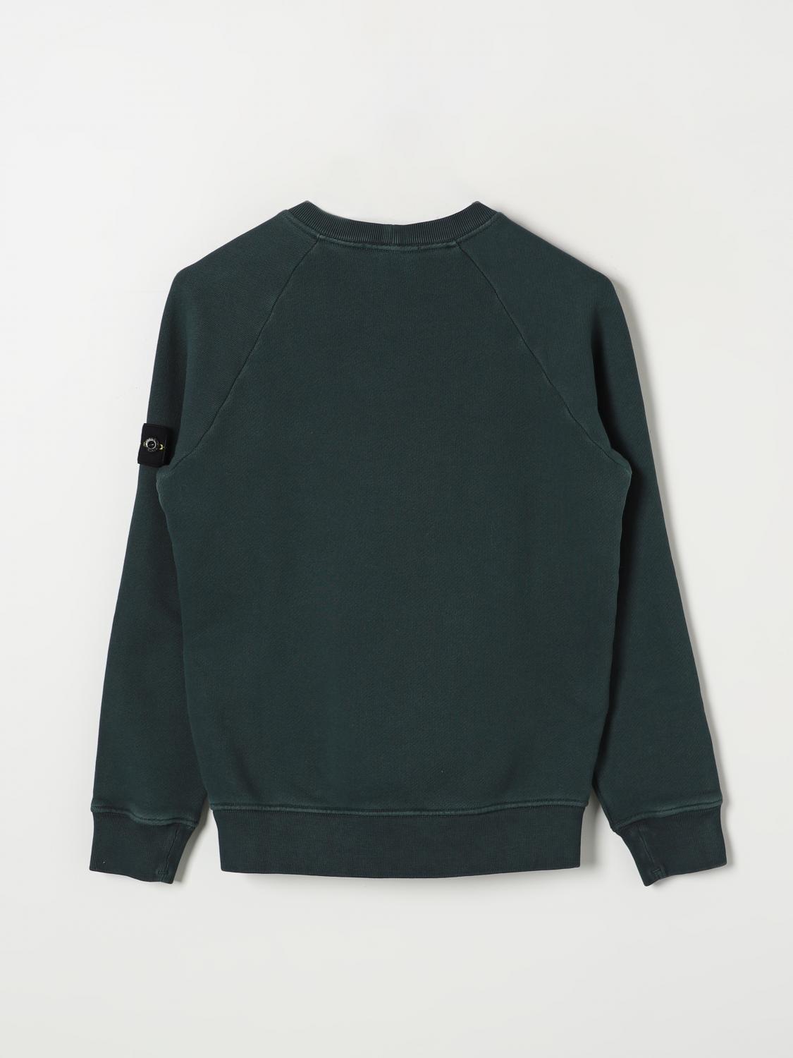 STONE ISLAND JUNIOR PULLOVER: Pullover kinder Stone Island Junior, Petroleum Blue - Img 2