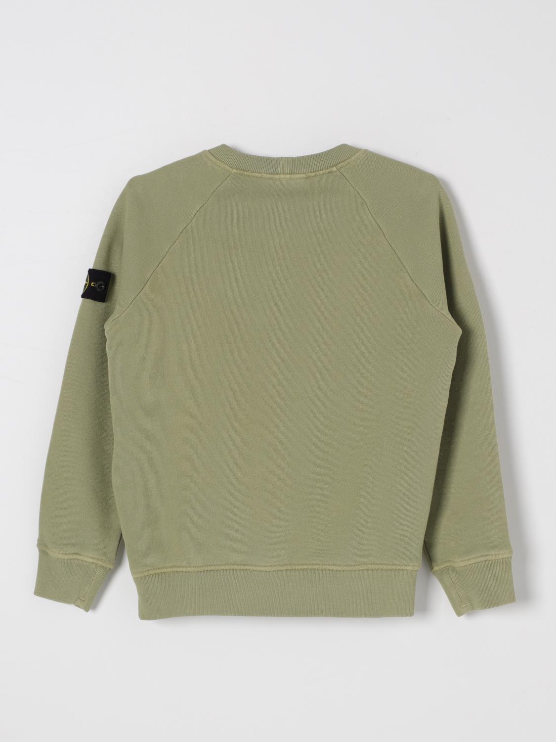 STONE ISLAND JUNIOR SWEATER: Sweater kids Stone Island Junior, Sage - Img 2