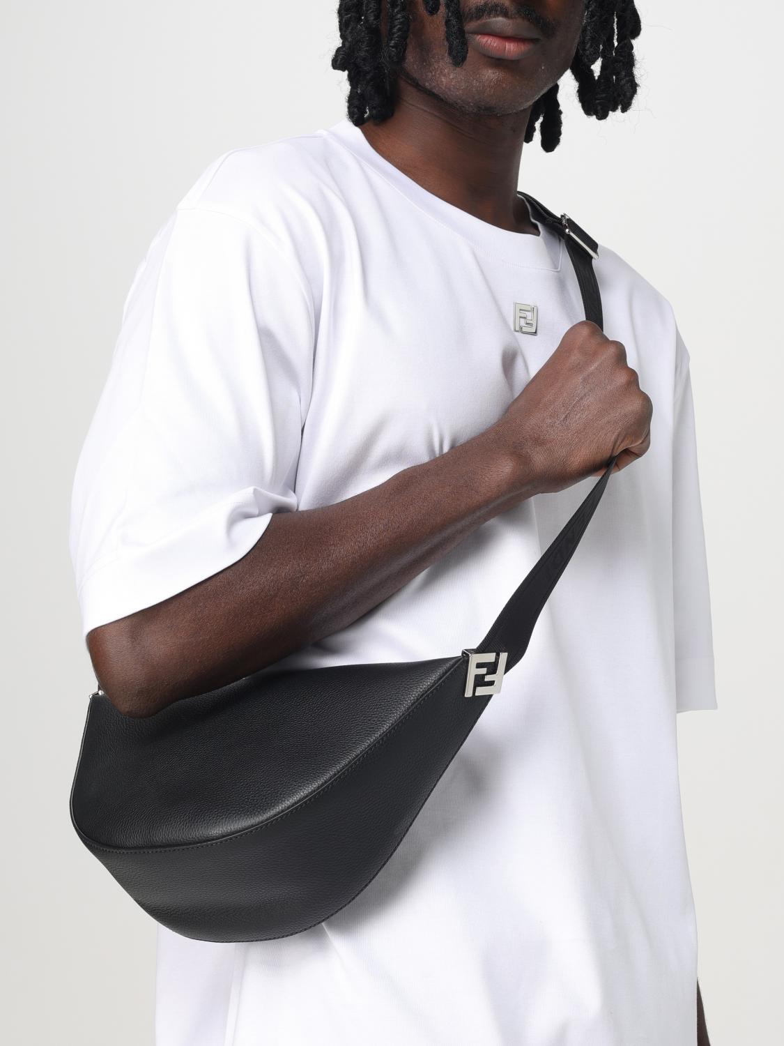 FENDI BANDOLERA: Bolsos hombre Fendi, Negro - Img 2