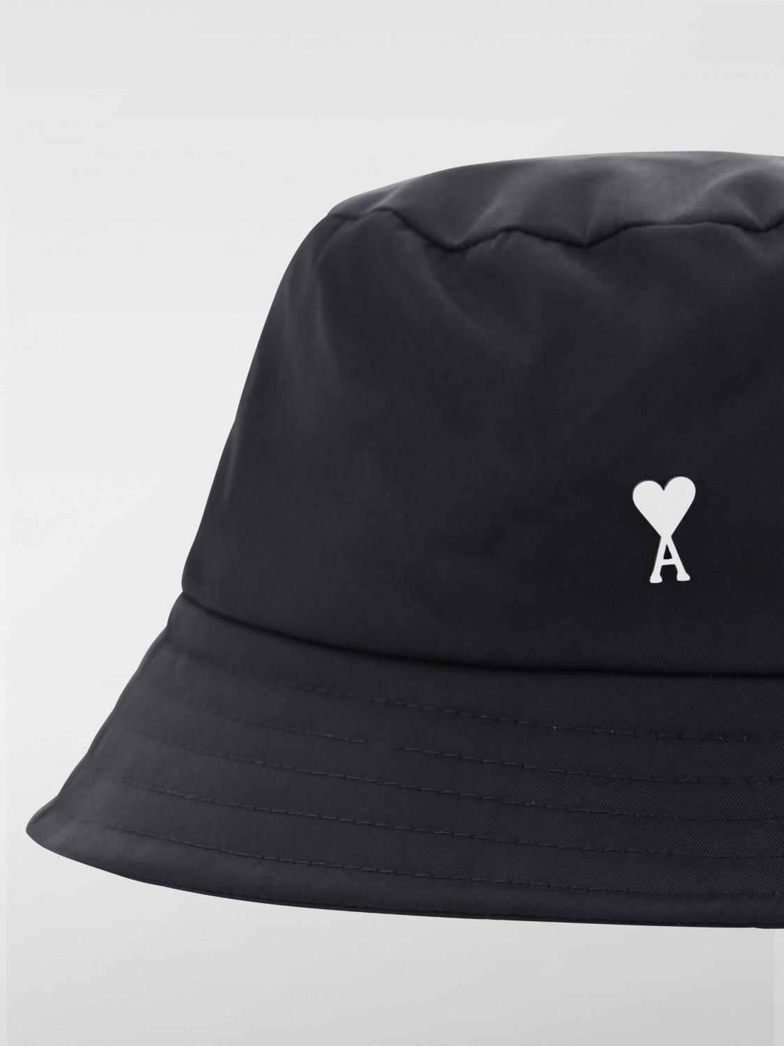 AMI PARIS HAT: Hat men Ami Paris, Black - Img 3