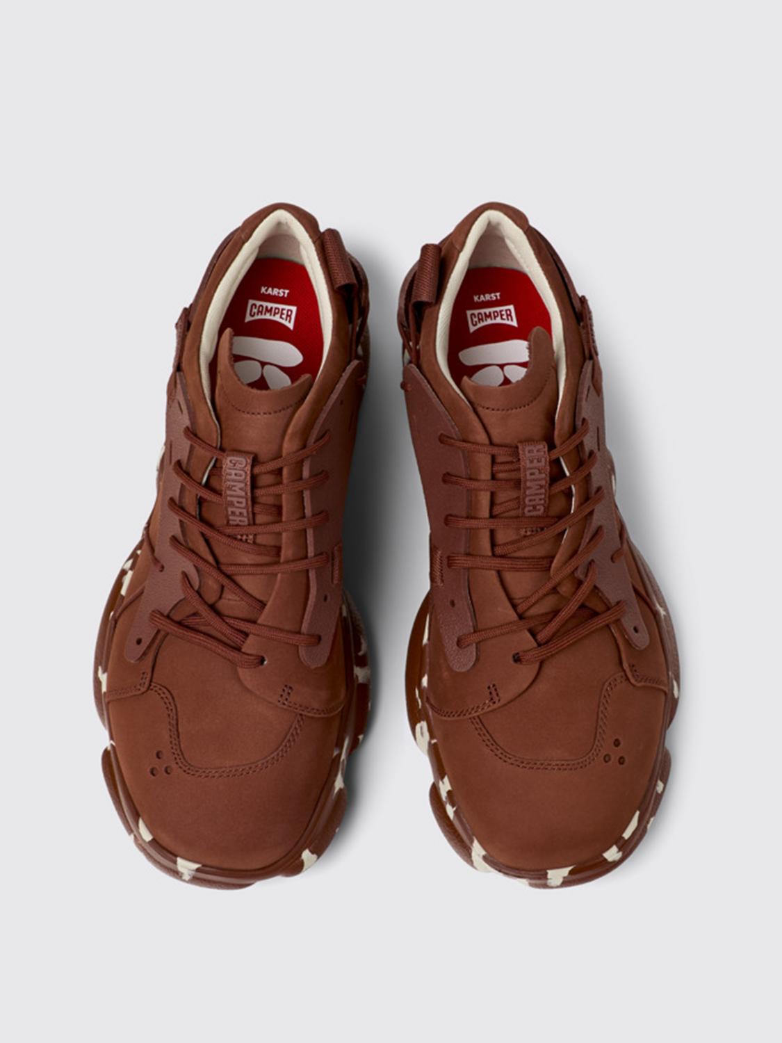 CAMPER SNEAKERS: Sneakers Karst Camper in nabuk , Rosso - Img 4