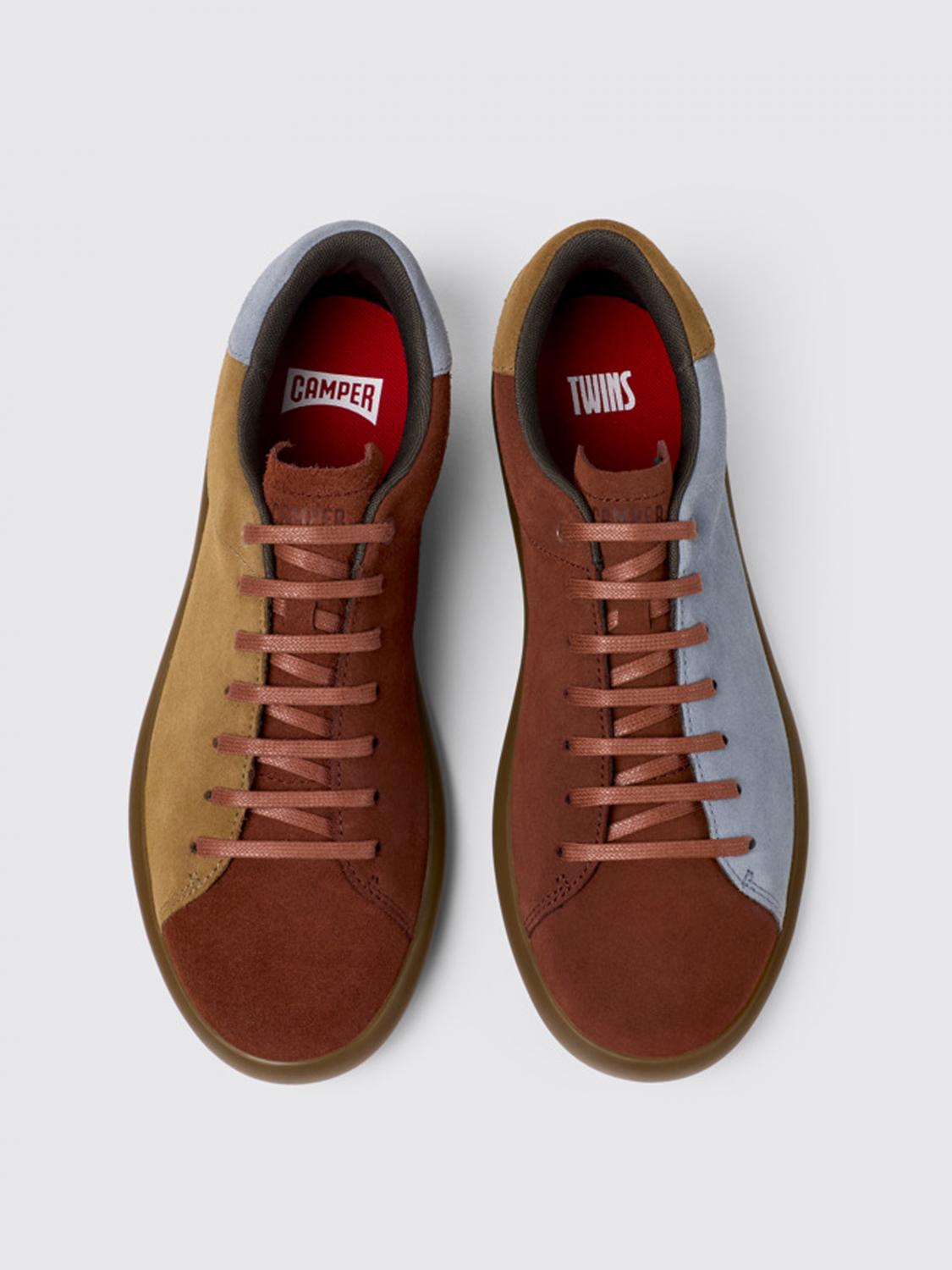 CAMPER SNEAKERS: Sneakers Twins Camper in camoscio , Fantasia - Img 4