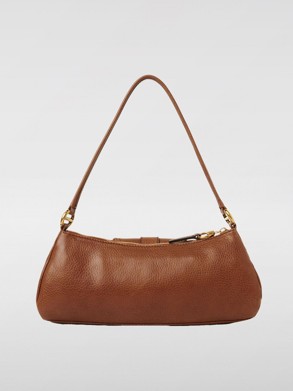 CHLOÉ BORSA A SPALLA: Borsa The '99 Chloè in pelle a grana , Fango - Img 2