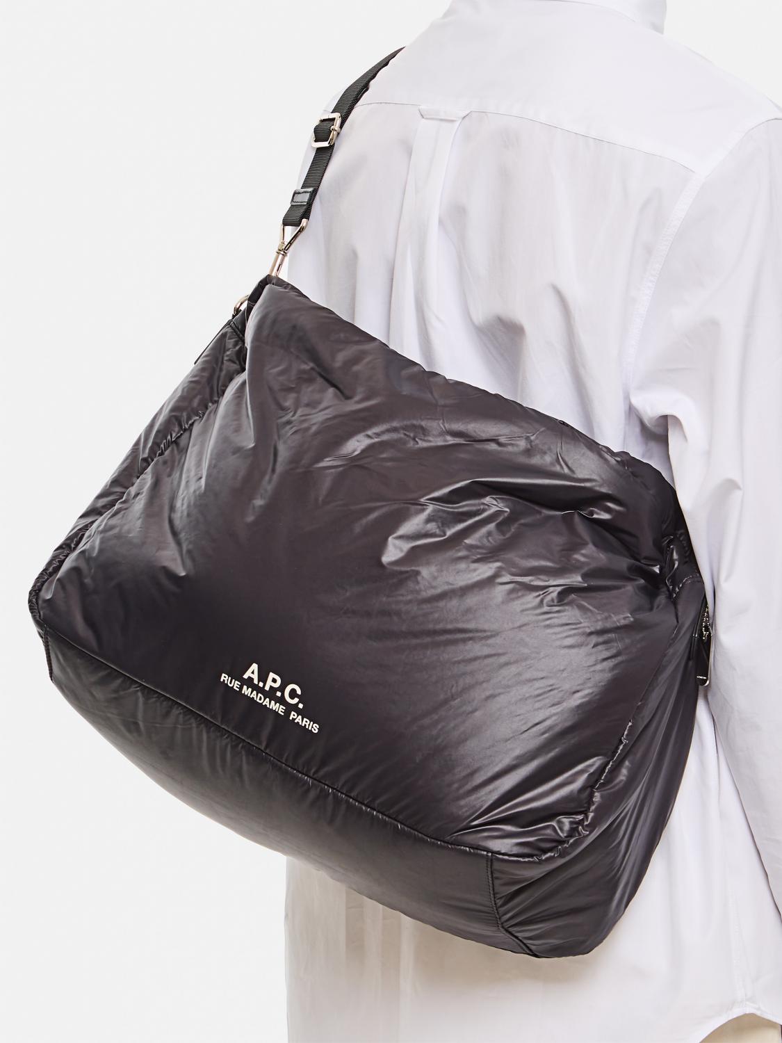 A.P.C. BORSA: Borsa A.P.C. in nylon imbottito , Nero - Img 2