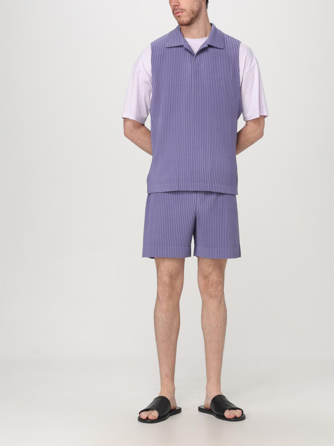 HOMME PLISSE' ISSEY MIYAKE SHORT: Pants men Homme Plisse' Issey Miyake, Violet - Img 2