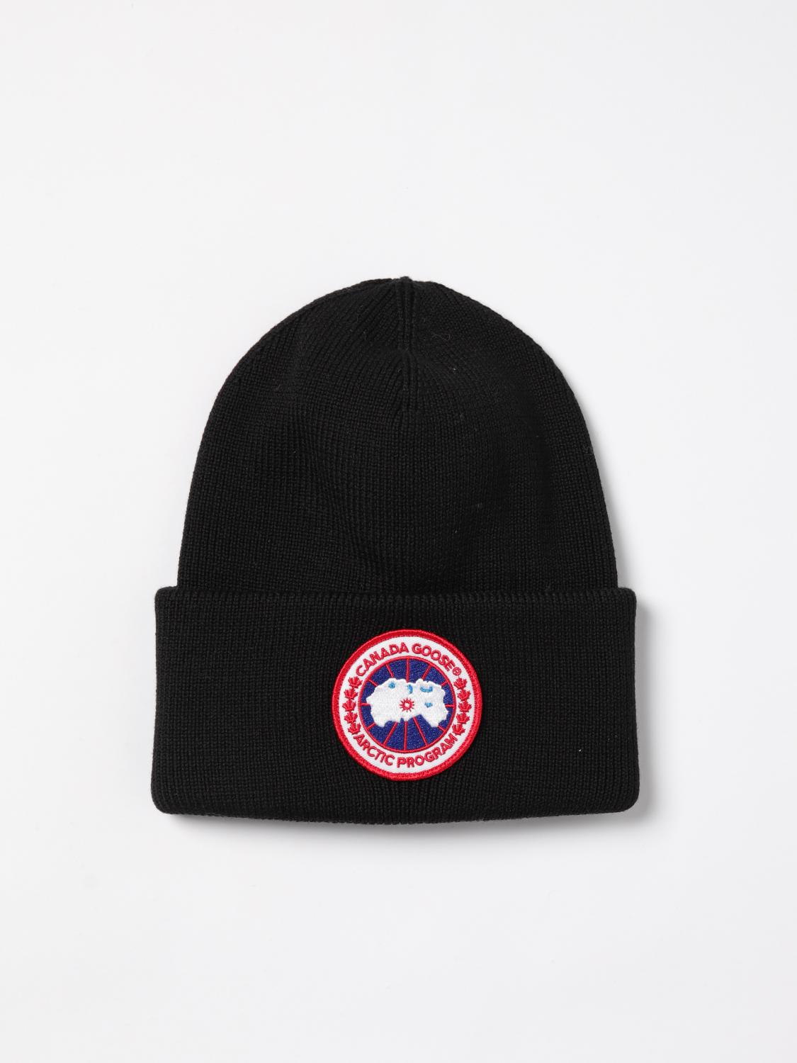CANADA GOOSE CAPPELLO: Cappello Canada Goose in lana con logo , Nero - Img 1