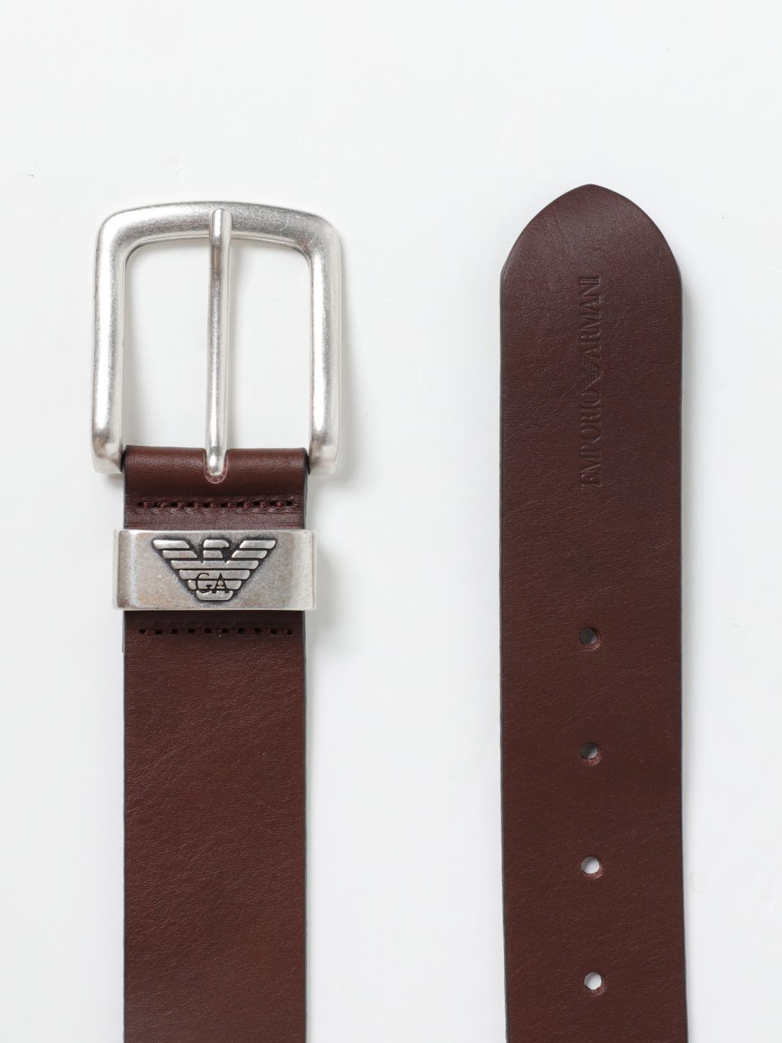 EMPORIO ARMANI CEINTURE: Ceinture homme Emporio Armani, Marron - Img 2