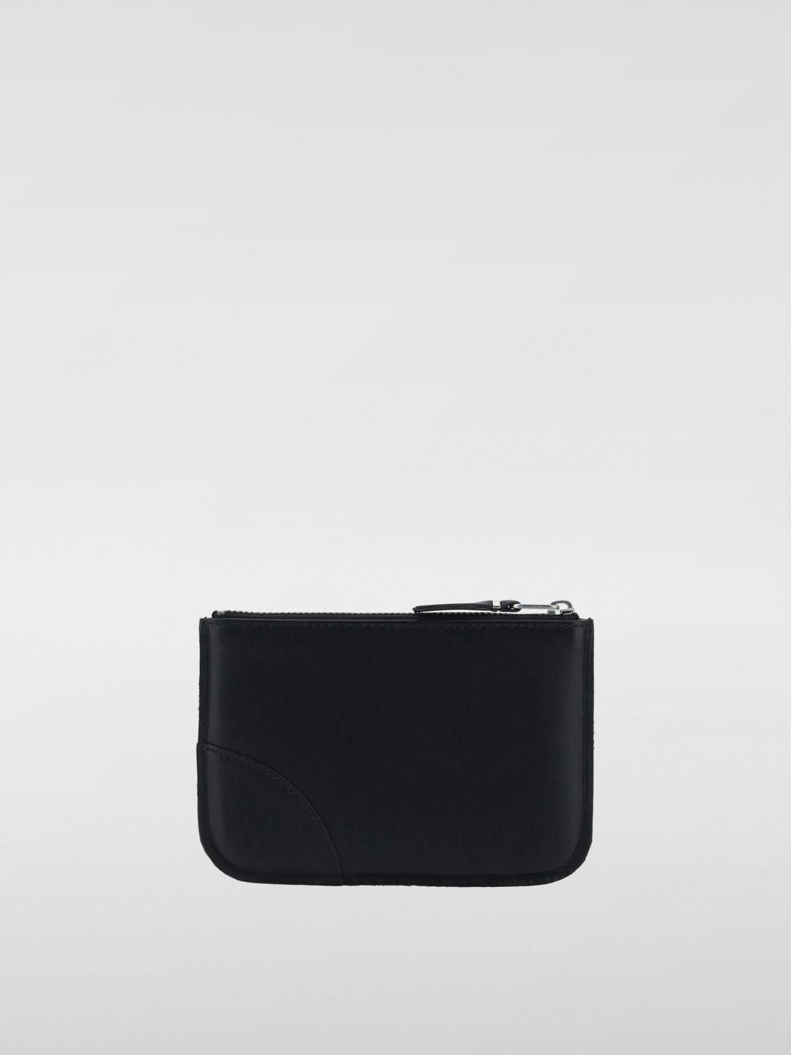 COMME DES GARÇONS WALLET 지갑: Comme Des Garçons Wallet 가죽 동전 지갑, 블랙 - Img 2