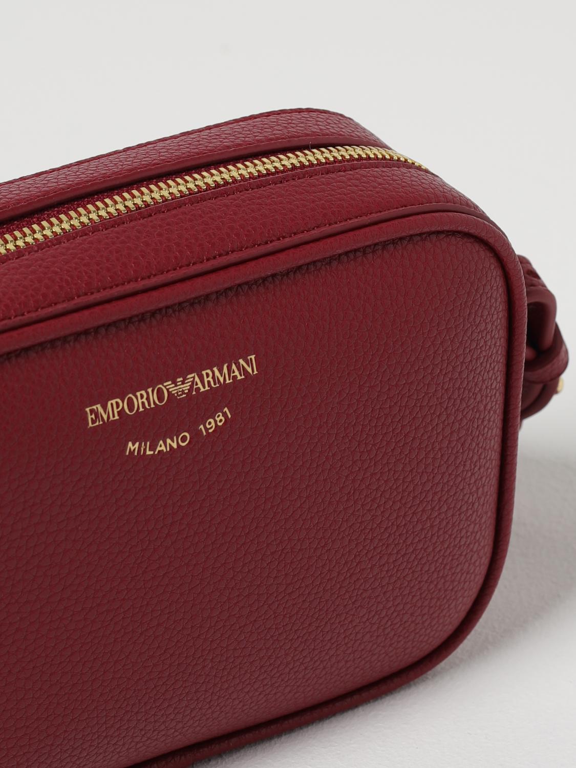 EMPORIO ARMANI BOLSO DE MANO: Bolso de mano mujer Emporio Armani, Vino - Img 3