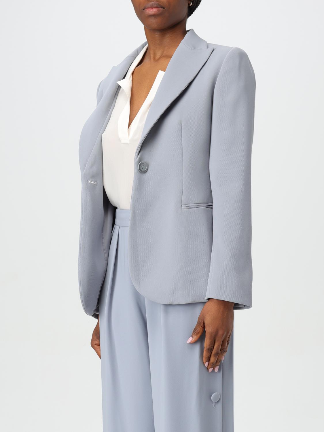 EMPORIO ARMANI BLAZER: Blazer woman Emporio Armani, Grey - Img 3