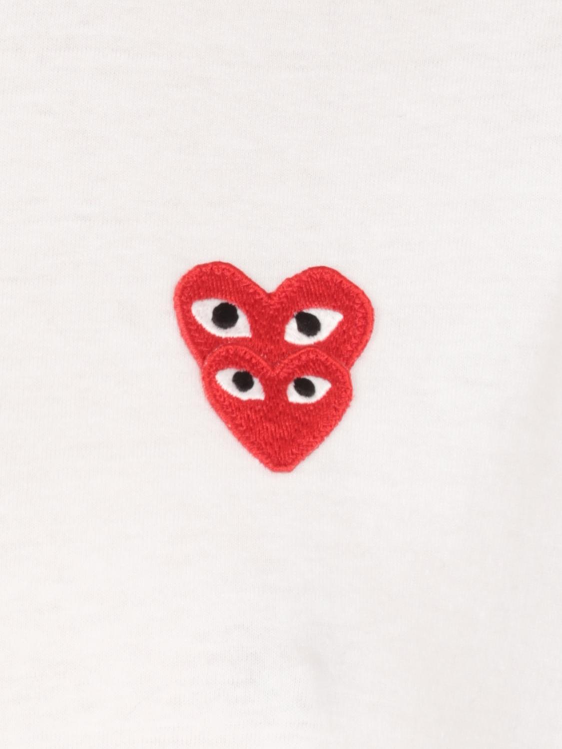 COMME DES GARCONS PLAY T-SHIRT: T-shirt men Comme Des Garcons Play, White - Img 4