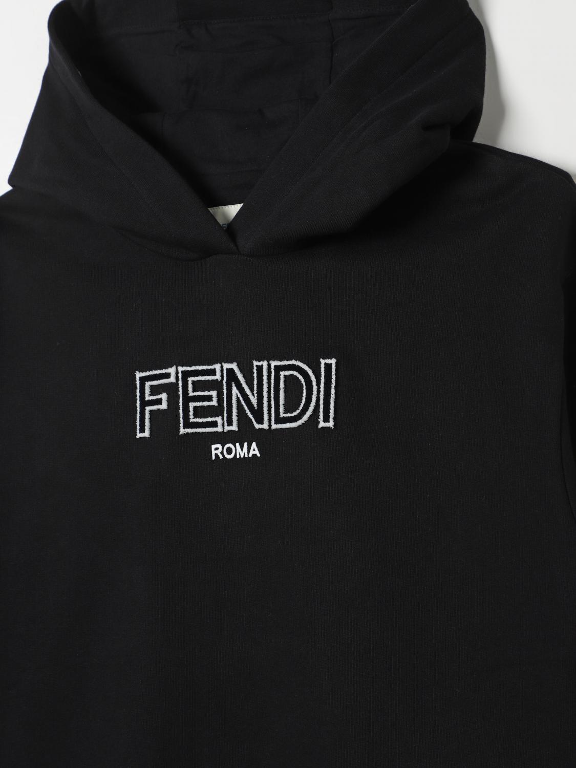 FENDI KLEID: Kleid kinder Fendi, Schwarz - Img 3