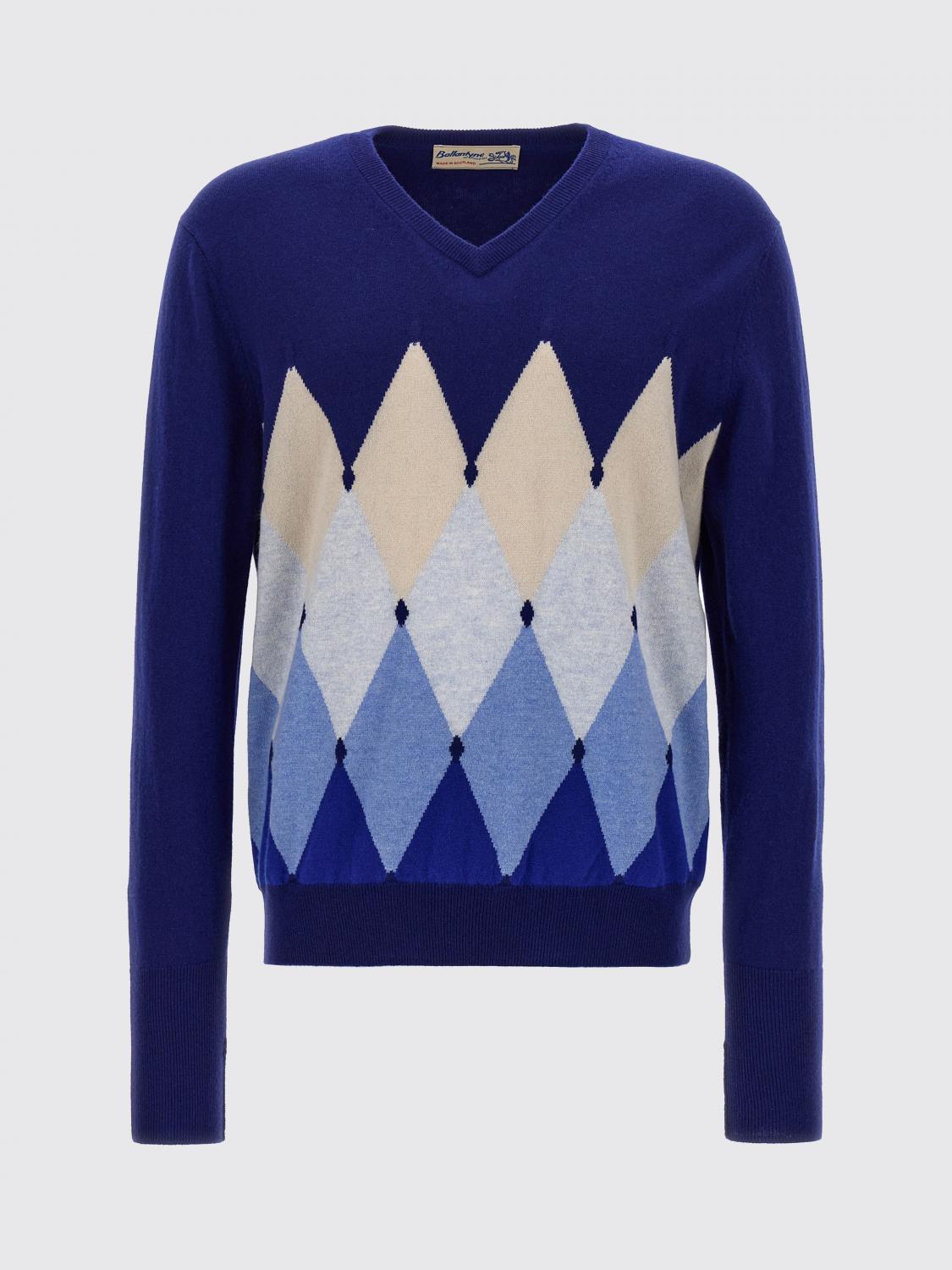 BALLANTYNE PULLOVER: Strickjacke herren Ballantyne, Blau - Img 1