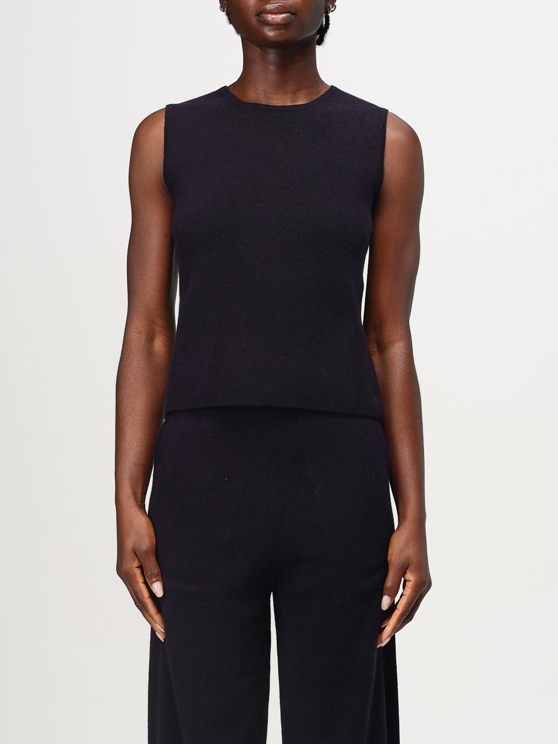 MAX MARA TOP: Max Mara wool and cashmere top, Blue - Img 1