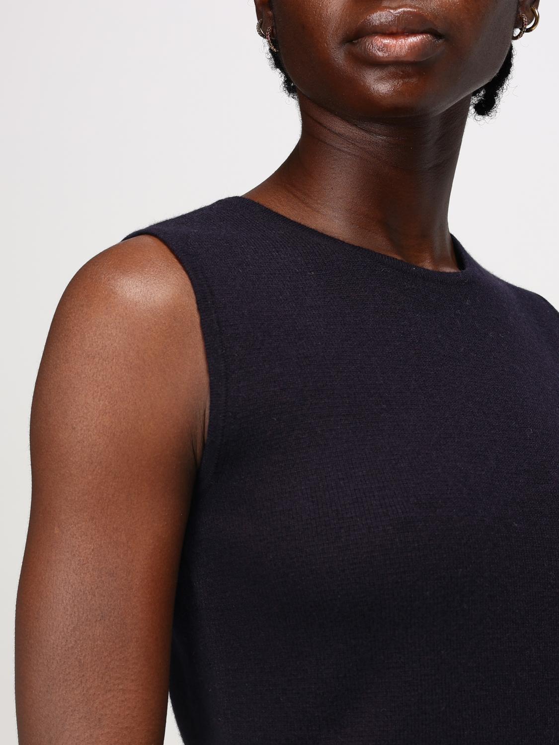 MAX MARA TOP: Max Mara wool and cashmere top, Blue - Img 5