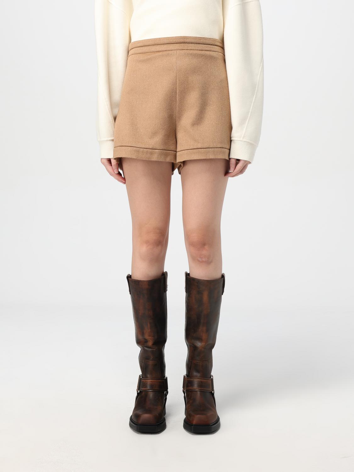 Max Mara ショートパンツ レディース - キャメル | 2421146113600