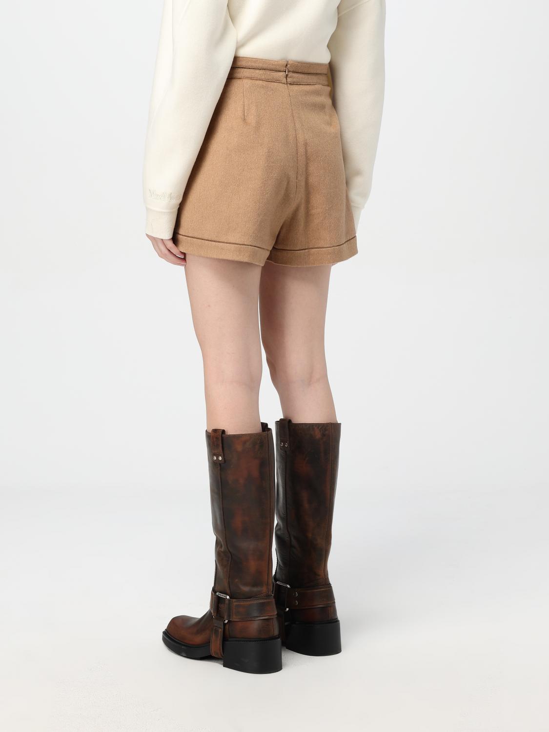 Max Mara ショートパンツ レディース - キャメル | 2421146113600
