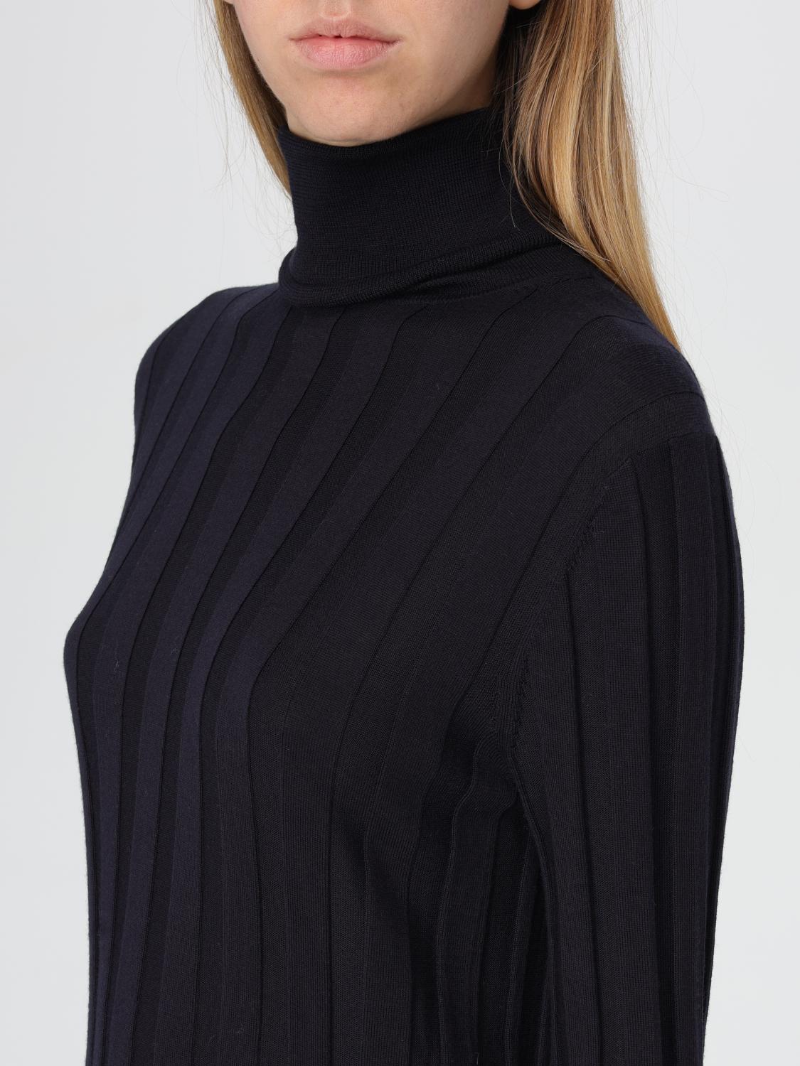 ALLUDE SWEATER: Sweater woman Allude, Black 1 - Img 3