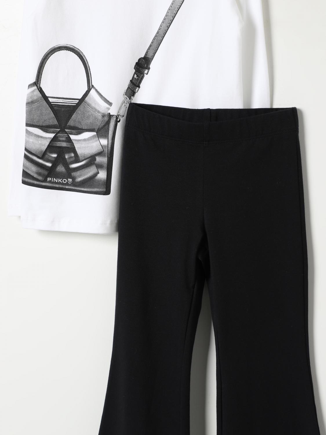 PINKO COMPLETO: Completo t-shirt + pantalone Pinko in cotone stretch , Bianco - Img 3