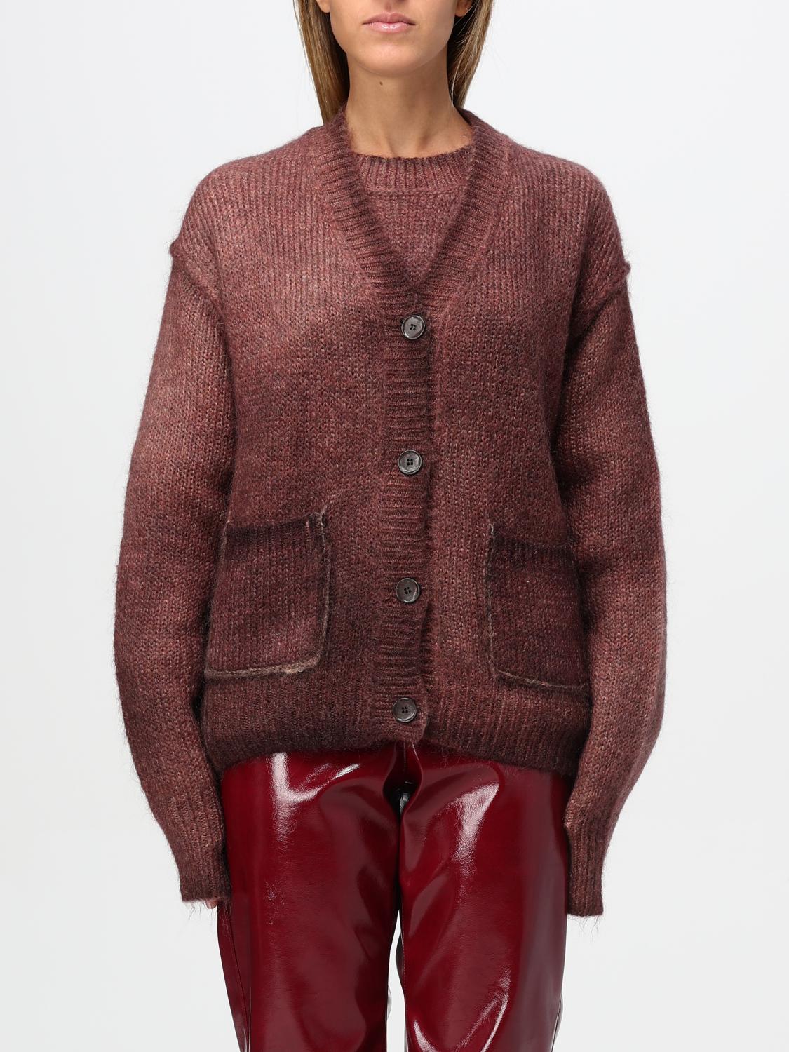 ACNE STUDIOS CARDIGAN: Sweater woman Acne Studios, Burgundy - Img 1